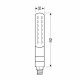 ΦΛΑΣ ΠΙΣΩ ΓΙΑ MOTO LINE SQ 12V SMD LED 3 ΧΡΗΣΕΩΝ ΘΕΣΕΩΣ/STOP/ΦΛΑΣ (ΜΑΥΡΟ 92 X 16 mm) - 2 ΤΕΜ.