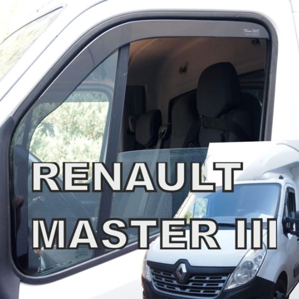 OPEL MOVANO B 2010+ / RENAULT MASTER 3 2010+ / MASTER IV 2019+ / NISSAN NV400 2011+ ΜΑΚΡΥ ΖΕΥΓΑΡΙ ΑΝΕΜΟΘΡΑΥΣΤΕΣ VAN ΑΠΟ ΕΥΚΑΜΠΤΟ ΦΙΜΕ ΠΛΑΣΤΙΚΟ HEKO - 2 ΤΕΜ.