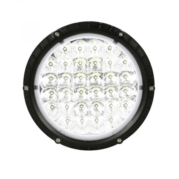 ΠΡΟΒΟΛΕΑΣ BEXTAR 10-30V 62 LED 73W 6.500Κ 6080lm ΚΑΡΦΙ ΜΕ NEON ΘΕΣΕΩΣ ΣΤΡΟΓΓΥΛΟΣ (195x205x65 mm) -1ΤΕΜ.