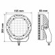 ΠΡΟΒΟΛΕΑΣ BEXTAR 10-30V 62 LED 73W 6.500Κ 6080lm ΚΑΡΦΙ ΜΕ NEON ΘΕΣΕΩΣ ΣΤΡΟΓΓΥΛΟΣ (195x205x65 mm) -1ΤΕΜ.