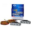 DRL HOR78 12/24V ΠΡΟΣΘΕΤΟ DAYTIME ΔΙΕΘΝΗ ΜΕ 4LED 6W 120,5x36,8mm ΜΑΥΡΟ 2ΤΕΜ