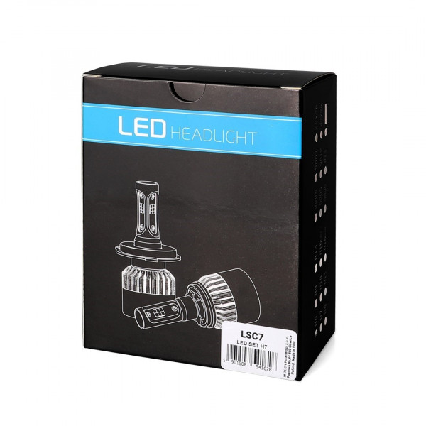 H7 LED SET C6 9-32V 6.500K 10.000lm 4 X 10W ΛΑΜΠΑ ΜΕ COB EPISTAR 1021 LED ΚΑΙ ΑΝΕΜΙΣΤΗΡΑΚΙ M-TECH - 2 ΤΕΜ.