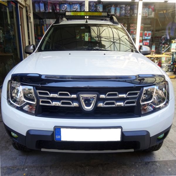 DACIA DUSTER 2010-2018 ΑΝΕΜΟΘΡΑΥΣΤΗΣ ΚΑΠΩ ΑΥΤΟΚΙΝΗΤΟΥ ΑΠΟ ΕΥΚΑΜΠΤΟ ΦΙΜΕ ΠΛΑΣΤΙΚΟ HEKO - 1 ΤΕΜ.