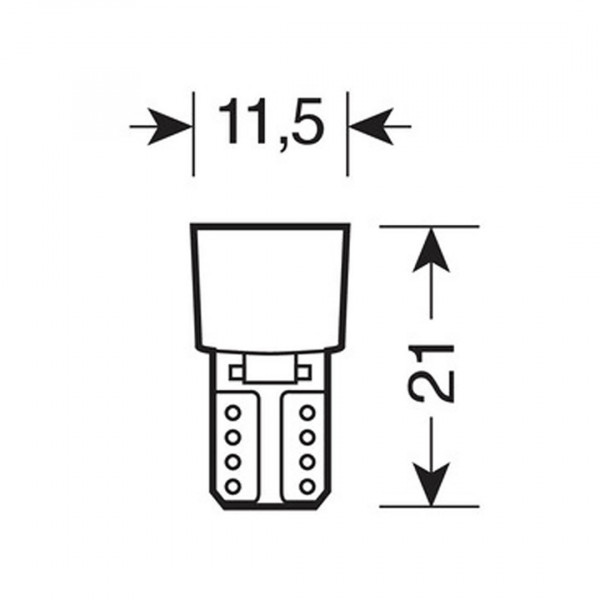 T10 24V W2,1x9,5d 24lm 6SMD ΛΑΜΠΑΚΙ LED ΠΟΡΤΟΚΑΛΙ (ΚΑΡΦΩΤΟ-ΔΙΠΛΗΣ ΠΟΛΙΚΟΤΗΤΑΣ CAN-BUS) LAMPA - 2 ΤΕΜ.