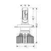 H4 9-32V 6.500K 8.000lm 60W P43t HALO LED SERIE 6 STANDARD 16LED ZES 2ΤΕΜ. LED KIT