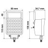 ΠΡΟΒΟΛΕΑΣ ΤΕΤΡΑΓΩΝΟΣ WL-28 16LED 16W 1.400lm 6.000K 10-30V 110x90x34,7mm ΦΩΣ ΔΙΑΘΛΑΣΗΣ 1ΤΕΜ.