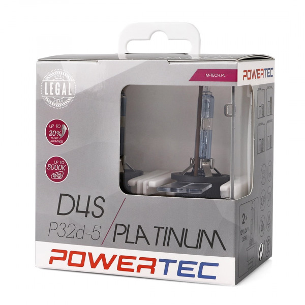 D4S 12V 35W PK32d-5 5.000K POWERTEC PLATINUM 2ΤΕΜ. M-TECH