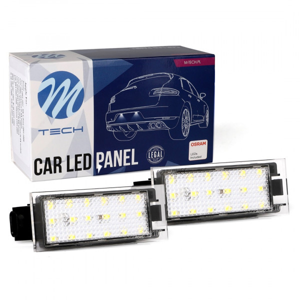 RENAULT CLIO 2005-2014 / TWINGO 2007-2014 ΦΩΤΑ ΠΙΝΑΚΙΔΑΣ 18LED 2ΤΕΜ.