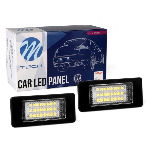 SKODA FABIA 2010+ / RAPID 2012+ / OCTAVIA 2012+ / YETI 2009+ ΦΩΤΑ ΠΙΝΑΚΙΔΑΣ 18 LED 2ΤΕΜ.