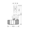 H8/H9/H11/H16 9-32V 6.500K 4.500lm 50W PGJ19-X HALO LED SERIE 4 FIT-MASTER ZES CHIPS 2ΤΕΜ. LED KIT