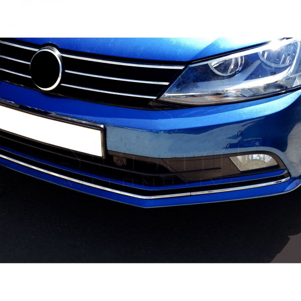 VW JETTA FACELIFT 4D 2014+ ΔΙΑΚΟΣΜΗΤΙΚΑ ΧΡΩΜΙΟΥ ΕΜΠΡΟΣ ΠΡΟΦΥΛΑΚΤΗΡΑ - 3 ΤΕΜ.