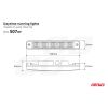 ΦΩΤΑ ΗΜΕΡΑΣ DRL 12/24V 11,52W 10 LED 1000Lm 190x29x40mm 2ΤΕΜ