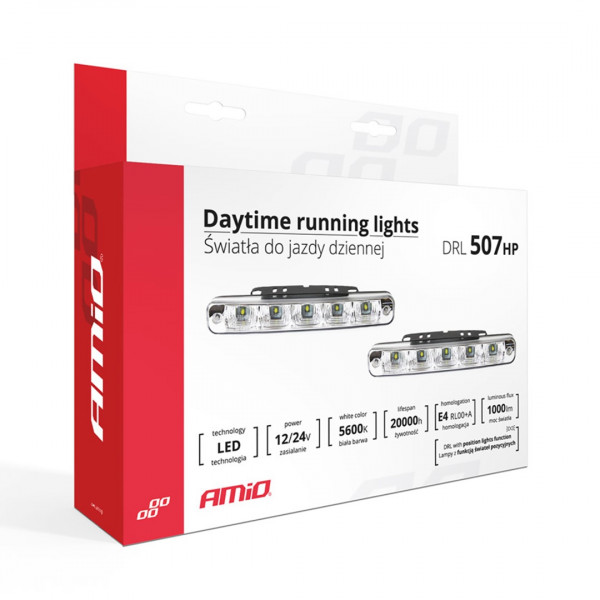 ΦΩΤΑ ΗΜΕΡΑΣ DRL 12/24V 11,52W 10 LED 1000Lm 190x29x40mm 2ΤΕΜ