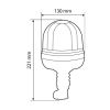 ΦΑΡΟΣ ΠΕΡΙΣΤΡΕΦΟΜΕΝΟΣ 16LED RL-10 9-32V 3 ΛΕΙΤΟΥΡΓΙΩΝ ΒΙΔΩΤΟΣ ΕΛΑΣΤΙΚΟΣ ΠΟΡΤΟΚΑΛΙ 130x221mm