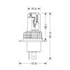 H4 ΛΑΜΠΑ 9-32V 6.500K 5.000lm 50W P43t HALO LED SERIE 8 HALO-KILLER 12LED ZES LED KIT - 2 ΤΕΜ.