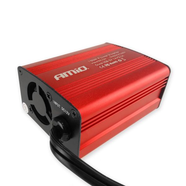 INVERTER 12-230V max150W-peak300W ME 2 USB AMiO – 1 ΤΕΜ.