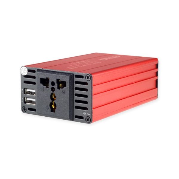 INVERTER 12-230V max300W-peak600W +2USB PI03 AMiO – 1 ΤΕΜ.