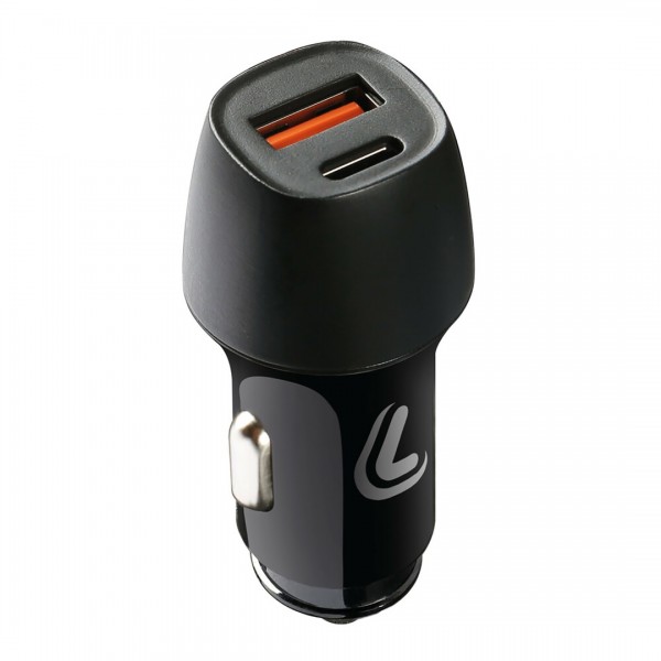 ΦΟΡΤΙΣΤΗΣ ΑΝΑΠΤΗΡΑ ΜΕ 2 ΘΥΡΕΣ USB TYPE A+ TYPE C 12/24V 18W ULTRA FAST CHARGER