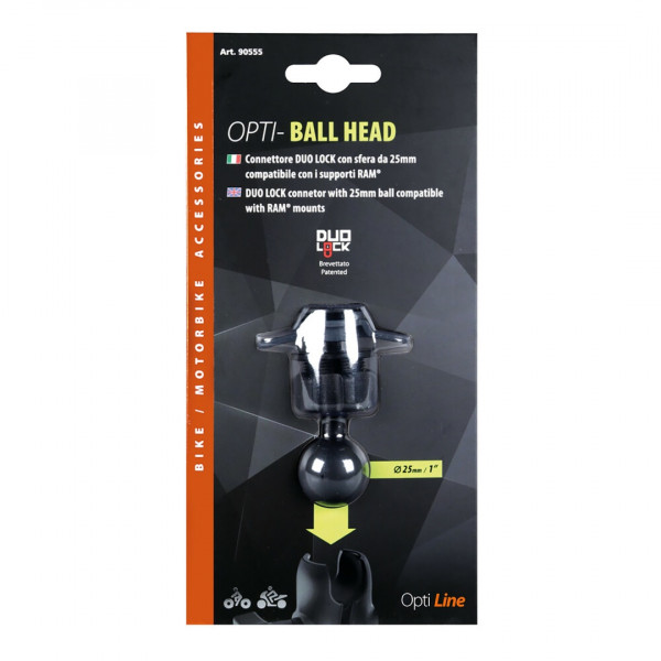 ΑΝΤΑΛΛΑΚΤΙΚΗ ΜΠΙΛΙΑ ΓΙΑ ΒΑΣΗ ΣΤΗΡΙΞΗΣ MOTO TITAN OPTI BALL HEAD (ΓΙΑ ΘΗΚΕΣ OPTI CASE) OPTI LINE