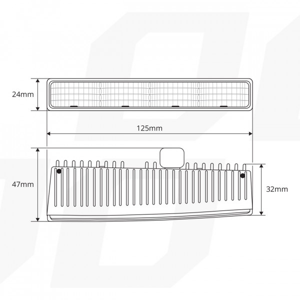 ΦΩΤΑ ΗΜΕΡΑΣ DRL 540L 12V 1W 8xSMD LED 200lm 125x24x47>32mm 2ΤΕΜ