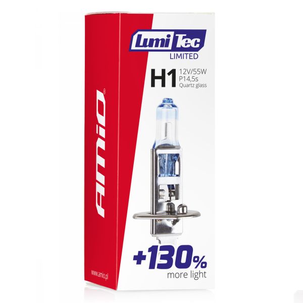 H1 12V 55W P14,5s LUMITEC LIMITED +130%  UP TO 40m AMIO - 1 ΤΕΜ.