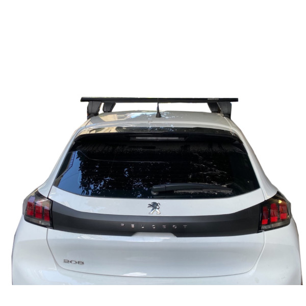 PEUGEOT 208 II 5D 06/2019+ (12500/MB+DLKIT41G) KIT ΜΕ ΜΠΑΡΕΣ ΟΡΟΦΗΣ ΑΛΟΥΜΙΝΙΟΥ DELTA BLACK MENABO​ - 2 ΤΕΜ.