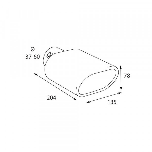 ΑΚΡΟ (ΜΠΟΥΚΑ) ΕΞΑΤΜΙΣΗΣ ΠΛΑΚΕ TS-76 37>60mm (ΜΗΚΟΣ: 204mm / ΦΑΡΔΟΣ: 135mm) LAMPA - 1 TEM.