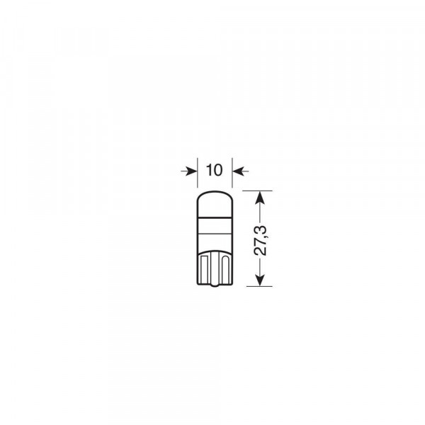 T10 10&gt;32V w2,1x9,5d 1SMDx1CHIP LED 130lm CAN-BUS ΔΙΑΘΛΑΣΗΣ ΛΕΥΚΟ ΚΟΥΤΙ  LAMPA - 20 ΤΕΜ