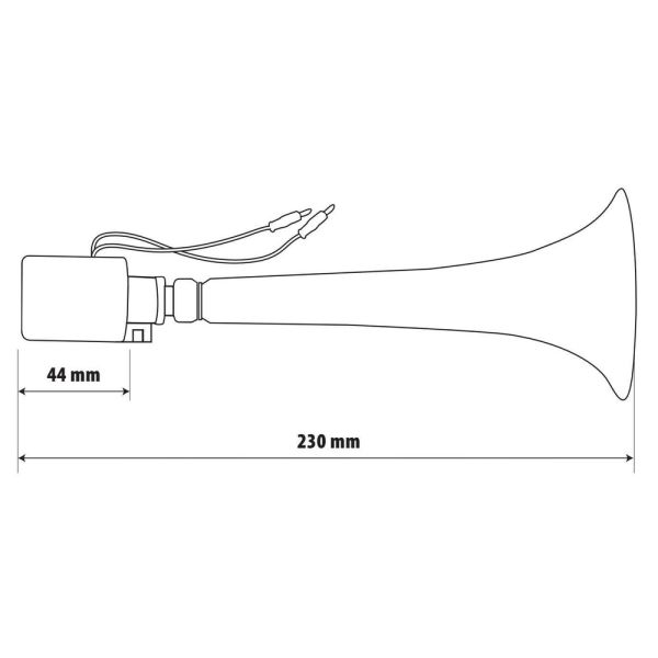 ΚΟΡΝΑ ΗΛΕΚΤΡΟΠΝΕΥΜΑΤΙΚΗ ΜΟΝΗ 12&gt;36V 110db 