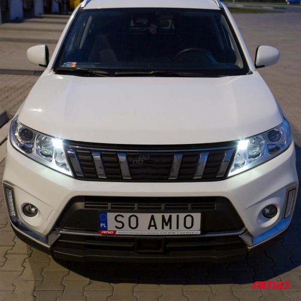 T10 12V W2,1x9,5d ΛΕΥΚΟ 5.600K 12SMDx2835​ AMIO - 2 ΤΕΜ.