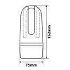 ΚΟΥΛΟΥΡΑ ΑΝΤΙΚΛΕΠΤΙΚΗ ΜΕ ΥΦΑΣΜΑ 2ΣE1 1.20CM LAMPA - 1 TEM.