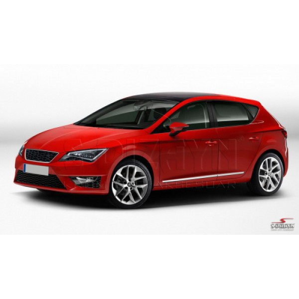 SEAT LEON 5F 5D HB 2013+ ΠΛΑΙΝΟ ΠΡΟΣΤΑΤΕΥΤΙΚΟ TRIM ΠΟΡΤΑΣ ΑΤΣΑΛΙ+ΠΛΑΣΤΙΚΟ ΧΡΩΜΙΟ 8ΤΕΜ