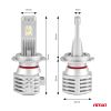 ΛΑΜΠΕΣ LED H7 10-16V 40W 6.500K 4400lm  (ΑΝΕΜΙΣΤΗΡΑΚΙ) X1 AMIO - 2ΤΕΜ.