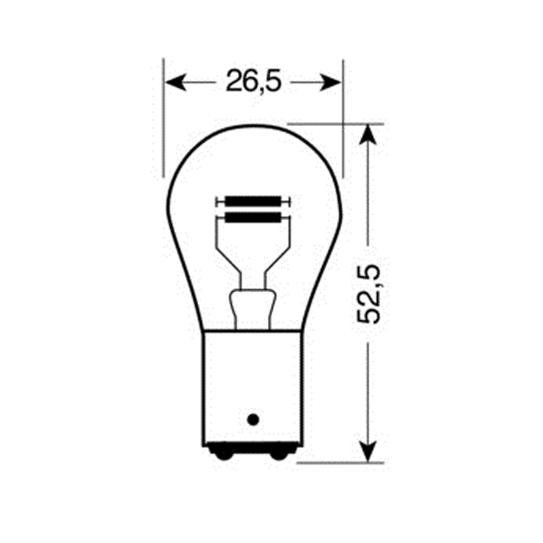 ΛΑΜΠΑ ΔΙΠΟΛΙΚΗ 12V/21/5W (PY21/5W)