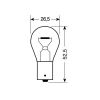 P21W 12V 21W BA15s ΜΟΝΟΠΟΛΙΚΟ CHROME SERIES ΚΑΘΡΕΠΤΗΣ ΜΟΝΟΠΟΛΙΚΟ ΛΕΥΚΟ ΦΩΣ BLISTER 2ΤΕΜ.