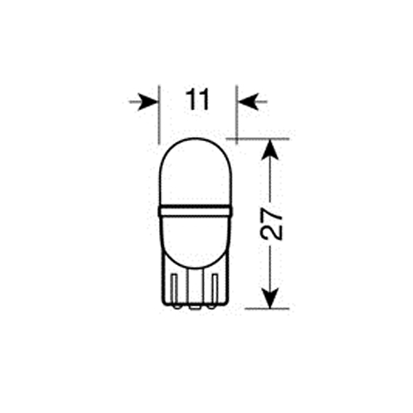 Τ10 ΨΕΙΡΑ ΜΠΛΕ ΦΩΣ W2.1x9.5d  ΚΑΡΦΙ