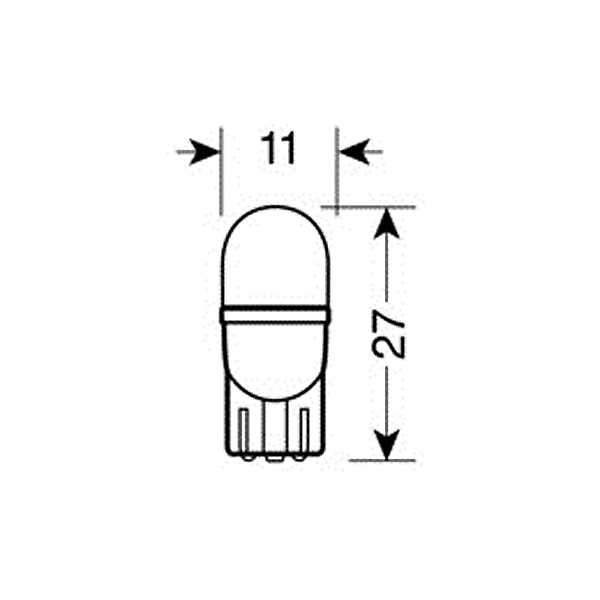 Τ10 ΨΕΙΡΑ ΛΕΥΚΟ ΦΩΣ W2.1x9.5d  ΚΑΡΦΙ