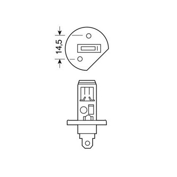 H1 XENON-BLUE 12V/55W 62.5mm 4.150Κ