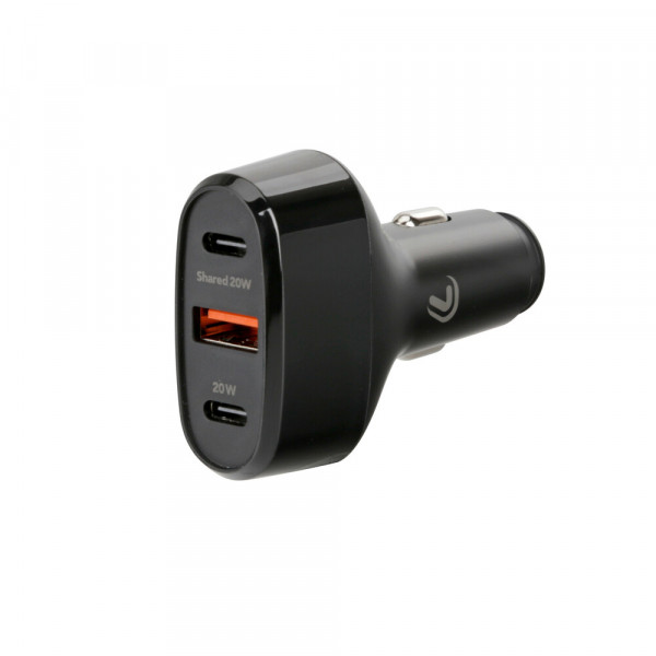 ΦΟΡΤΙΣΤΗΣ ΑΝΑΠΤΗΡΑ 12/24V MAX 40W ΜΕ 1 ΘΥΡΑ USB A & 2 ΘΥΡΕΣ USB C FAST CHARGE ΜΑΥΡΟΣ ROCKET 3 PRO LAMPA - 1 TEM.