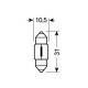 ΛΑΜΠΑΚΙΑ ΣΩΛΗΝΩΤΑ 12V/10W ΜΠΛΕ 11X31mm