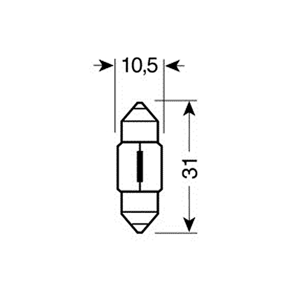 ΛΑΜΠΑΚΙΑ ΣΩΛΗΝΩΤΑ 12V/10W ΠΡΑΣΙΝΑ