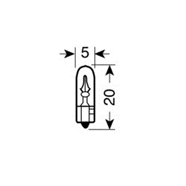 ΛΑΜΠΑΚΙΑ ΨΕΙΡΕΣ Τ5 12V/1.2W W2x4.6d ΜΠΛΕ