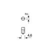 ΛΑΜΠΑΚΙΑ ΨΕΙΡΕΣ Τ5 12V/1.2W W2x4.6d ΜΠΛΕ