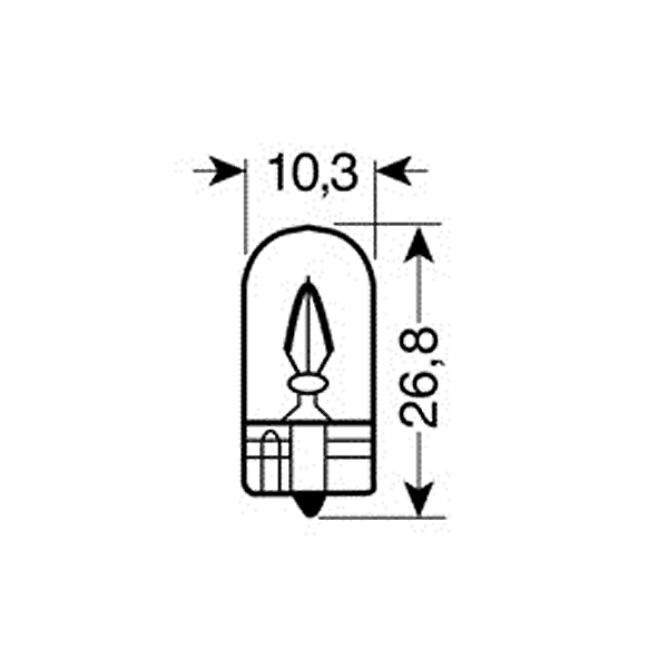 ΛΑΜΠΑΚΙΑ 12V/WB5W 5W W2.1x9.5d ΚΟΚΚΙΝΑ