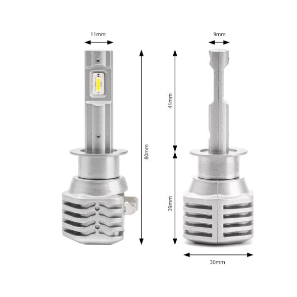 ΛΑΜΠΕΣ LED X1 SERIES H1 10-16V 40W 6.500K 4400lm +400% ΑMiO - 2 TEM.