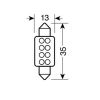 ΛΑΜΠΑΚΙ ΠΛΑΦΟΝΙΕΡΑΣ 8 LED 13x35mm