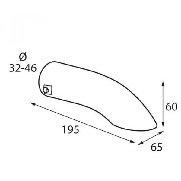 ΑΚΡΟ ΕΞΑΤΜΙΣΗΣ Τ-07 32-46mm - ΛΟΞΟ ΚΑΤΩ