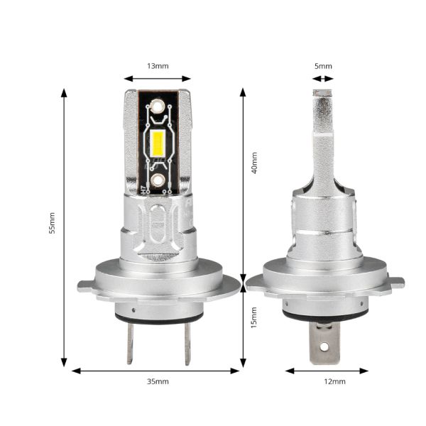 ΛΑΜΠΕΣ LED H7 H-SERIES 9&gt;18V 42W 6500K 3600lm +200% CSP LED  ΑMiO - 2 TEM.