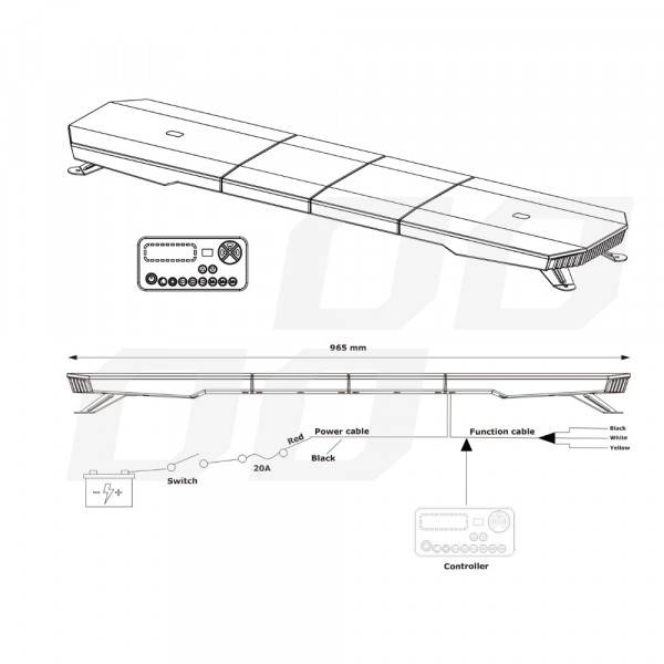 ΣΤΡΟΜΠΟ ΜΠΑΡΑ 12/24V 51 ΧΡΗΣΕΩΝ 132xSMD ΠΟΡΤΟΚΑΛΙ LED 38