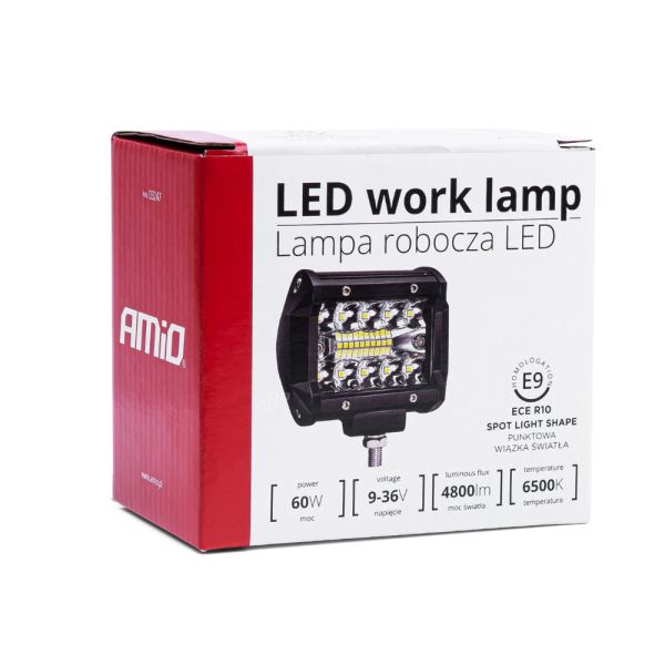 ΠΡΟΒΟΛΕΑΣ ΕΡΓΑΣΙΑΣ WORKING LAMP LED 20xSMD 60W 9-36V 6.500K 4.800lm 95x74x55mm AWL36 ΑMiO - 1 TEM.